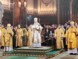 Патриарх Кирилл возглавил в храме Христа Спасителя Рождественскую вечерню