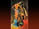 Во время осмотра экспозиции посетительница нью-йоркского музея Metropolitan потеряла равновесие и упала на картину "Актер" Пабло Пикассо