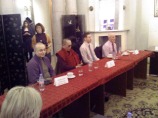 В минувший понедельник в Москве состоялся круглый стол "Буддизм: коммуникация, открытость, понимание", в которых принял участие лама Оле Нидал, президент Российской ассоциации буддистов школы Карма Кагью Александр Койбагаров, управляющий делами Ацагатског В минувший понедельник в Москве состоялся круглый стол "Буддизм: коммуникация, открытость, понимание", в которых принял участие лама Оле Нидал, президент Российской ассоциации буддистов школы Карма Кагью Александр Койбагаров, управляющий делами Ацагатског