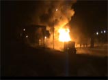 В Томске вторые сутки тушат пожар на газовой АЗС