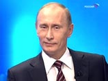 Владимир Путин во время "прямой линии" в декабре 2009 года
