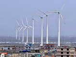 По данным Глобального совета по ветроэнергетике, мощность построенных в 2009 году ветряных электростанций превышает мощность 25 крупных ядерных реакторов