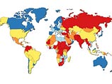 В рейтинг попали 162 страны. Степень угрозы разделена на 4 различных уровня: очень высокая, высокая, средняя и низкая