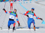Российские лыжники выиграли на Олимпиаде первые золото и серебро Российские лыжники выиграли на Олимпиаде первые золото и серебро