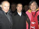 Владимир Путин, Дмитрий Медведев и Андрей Черкасов