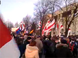 В Минске в День Воли прошла оппозиционная акция. Не задержали никого, кроме звукоусиливающей аппаратуры