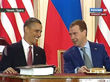 На пресс-конференции в Праге после подписания с Бараком Обамой второго Договора о СНВ Медведев заявил: "Экономика, на мой взгляд, - самая запущенная сфера в российско-американских отношениях, потому что по стратегической стабильности, по безопасности мы н