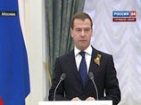 Президент России Дмитрий Медведев в преддверии 9 мая на торжественной церемонии в Кремле вручил награды 46 выдающимся россиянам