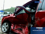 Cadillac Escalade из кортежа заместителя министра внутренних дел России Михаила Суходольского протаранил автомашину Mitsubishi Lancer с женщиной за рулем, освобождая дорогу начальнику