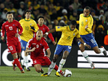 Футболисты сборной КНДР едва не отняли очки у бразильцев