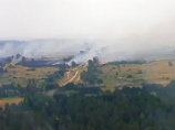 В Подмосковье сгорела деревня, пострадали трое пожарных