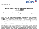 Французская компания Coface бросила вызов американским рейтинговым агентствам