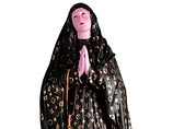 На выставке в итальянской Изола-дель-Гран-Сассо статую Девы Марии одели в Louis Vuitton