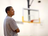 Обама отметил день рождения на баскетбольной площадке