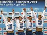 Мужская сборная России заняла первое место в эстафете 4х100 метров вольным стилем в рамках чемпионата Европы по водным видам спорта, который в эти дни проходит в Будапеште
