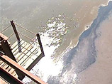 В Рыбинском водохранилище нашли огромное масляное пятно