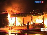 Крупный рынок сгорел в центре Иркутска в ночь на четверг