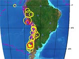 У побережья Чили произошло землетрясение магнитудой 5,1