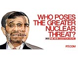 Один из таких модулей RT предлагал выяснить, кто представляет для мира большую ядерную грозу - Иран или США