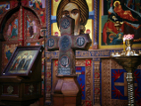 Крест преподобного Савватия доступен для поклонения верующих в храме Георгия  Победоносца в Ендове -  московском подворье Соловецкого монастыря