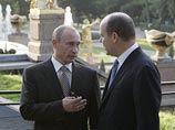 Президент РФ Владимир Путин и кньзь Монако Альбером II, август 2007 года