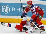 Сборная России по хоккею выиграла второй матч на "Кубке Первого канала", победив команду сборную Чехии с результатом 3:1