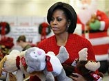 Мишель Обама по телефону поведала американским детям о маршруте Санта-Клауса