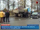 Водитель грузовика, протаранившего машину генерала Шаманова, останется за решеткой еще на полгода