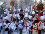 В Грузии православное Рождество  отметили традиционным шествием "Алило"