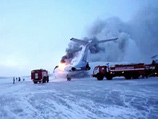 Самолет Ту-154Б компании "Когалымавиа", выполнявший рейс в Москву, загорелся днем 1 января в аэропорту Сургута