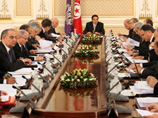 Президент Туниса Зин Абидин Бен Али на заседании кабинета министров Туниса