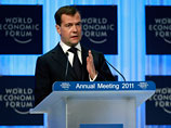 Медведев выступил перед мировым сообществом в Давосе: о теракте, свободе, революции в Тунисе и экономических перспективах РФ