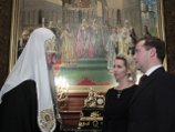Президент Медведев поздравил Патриарха Кирилла с годовщиной интронизации