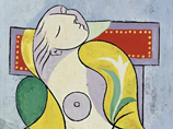 Картина Пабло Пикассо "Чтение" (La Lecture) - портрет любовницы и натурщицы мастера Марии-Терезы Вальтер - была продана во вторник на аукционе Sotheby's в Лондоне за 25,2 миллиона фунтов стерлингов