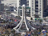 На главной площади столицы Бахрейна митинг за отставку правительства не прекращался и ночью