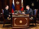 Президент России Дмитрий Медведев встретился с первым заместителем председателя правительства Виктором Зубковым
