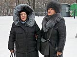 Вики Пелаес с матерью В Москве