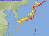 Японское метеорологическое агентство обновило информацию о цунами. Под угрозой также оказалось и западное побережье Японии