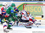 Уфимский "Салават Юлаев" на своем льду со счетом 4:3 переиграл магнитогорский "Металлург" в первом матче полуфинальной серии плей-офф Континентальной хоккейной лиги