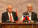 Президент Чехии, подписывая договор с чилийским коллегой, публично прикарманил ручку (ВИДЕО)