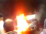Горящий автомобиль вызвал панику у жителей Минска - они решили, что это новый теракт