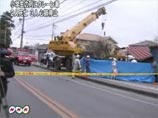 Автокран по непонятной пока причине вылетел на пешеходный тротуар города Канума, на северо-востоке главного японского острова Хонсю Автокран по непонятной пока причине вылетел на пешеходный тротуар города Канума, на северо-востоке главного японского острова Хонсю