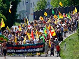 В Германии до 140 тысяч человек приняли участие в акциях протеста против атомной энергии