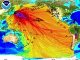 По данным Института географии Японии, цунами накрыло территорию общей площадью 561 квадратный километр, что соответствует 90% площади 23 специальных районов, составляющих ядро Токио