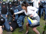 В Киеве задержаны  шесть участников  "Дня гнева". В драке пострадал милиционер