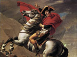 Картина Жак-Луи Давида "Бонапарт на перевале Сен-Бернар"