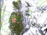 Космический снимок - лесные пожары на территории Якутии на 19 мая 2011 года Космический снимок - лесные пожары на территории Якутии на 19 мая 2011 года