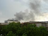 В Жуковском загорелось здание ЦАГИ. Огонь виден за 20 км