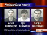 Федеральные органы власти США задержали в штате Западная Вирджиния трех выходцев из России, подозреваемых в мошенничестве с медицинской страховкой, сообщает местный телеканал WSAZ NewsChannel 3