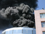 Пожар в бизнес-центре "Омега плаза" в Москве